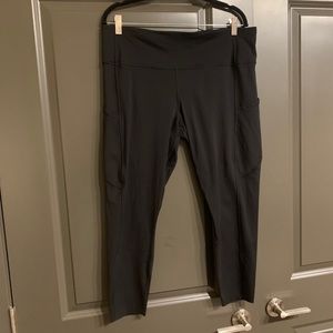 Lululemon Fast and Free Tight, Black, 25", Size 16